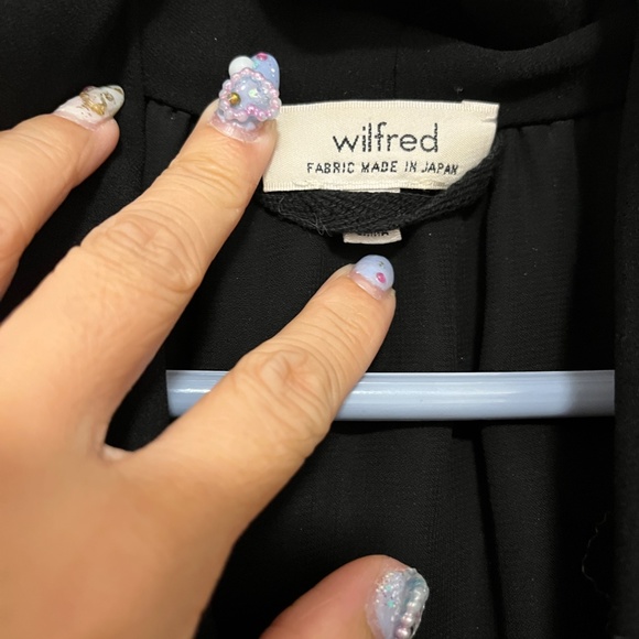 Like New Aritzia Wilfred Sabine 100% Silk Dress Fabric Made in Japan XS Black - Picture 4 of 4